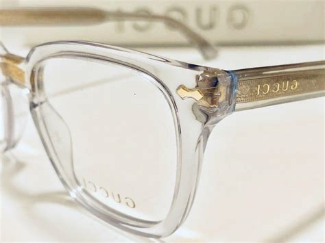 clear and gold gucci glasses|gucci clear prescription glasses.